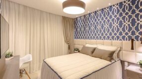 Acerte no estilo na hora de montar um belíssimo quarto azul em sua casa