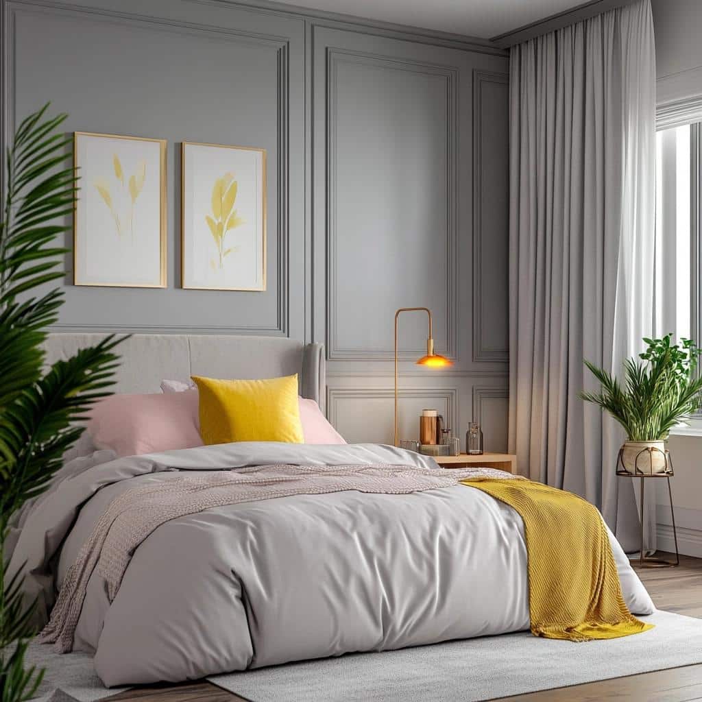 12 Beautiful Ideas to Revamp Your Gray Bedroom 4 QUARTO CINZA: 12 DICAS PARA RENOVAR O SEU AMBIENTE