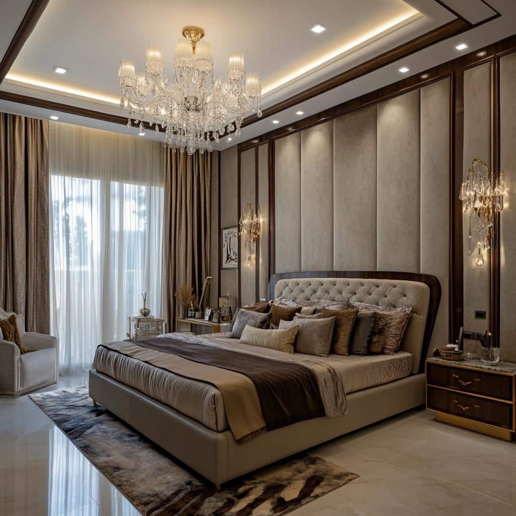 90 Luxurious Bedroom Projects to Make Your Dream a Reality 6 90 projetos de quarto de luxo para transformar seu sonho em realidade