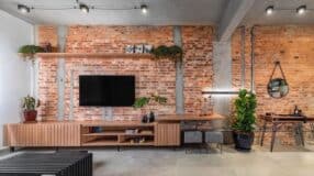 55 Stylish TV Stands for Spacious Living Rooms 10 Rack para sala grande com design contemporâneo