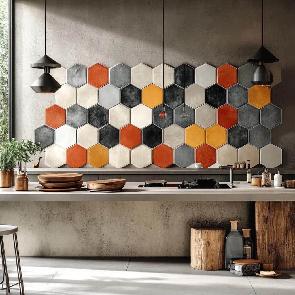 Hexagonal Tiles: 40 Creative Ideas to Use This Geometric Trend 6 Revestimento hexagonal: 40 ideias para usar essa tendência geométrica