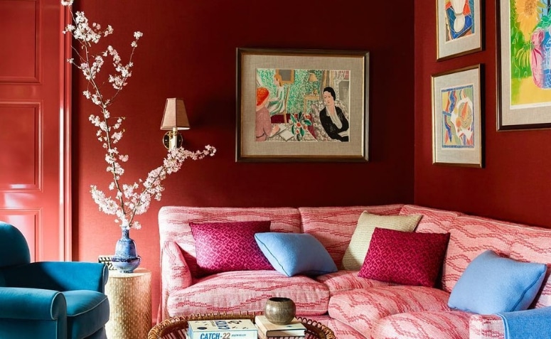 50 Ideas to Embrace the Passionate Hue: Exploring Shades of Red in Home Decor 3 Katie Ridder