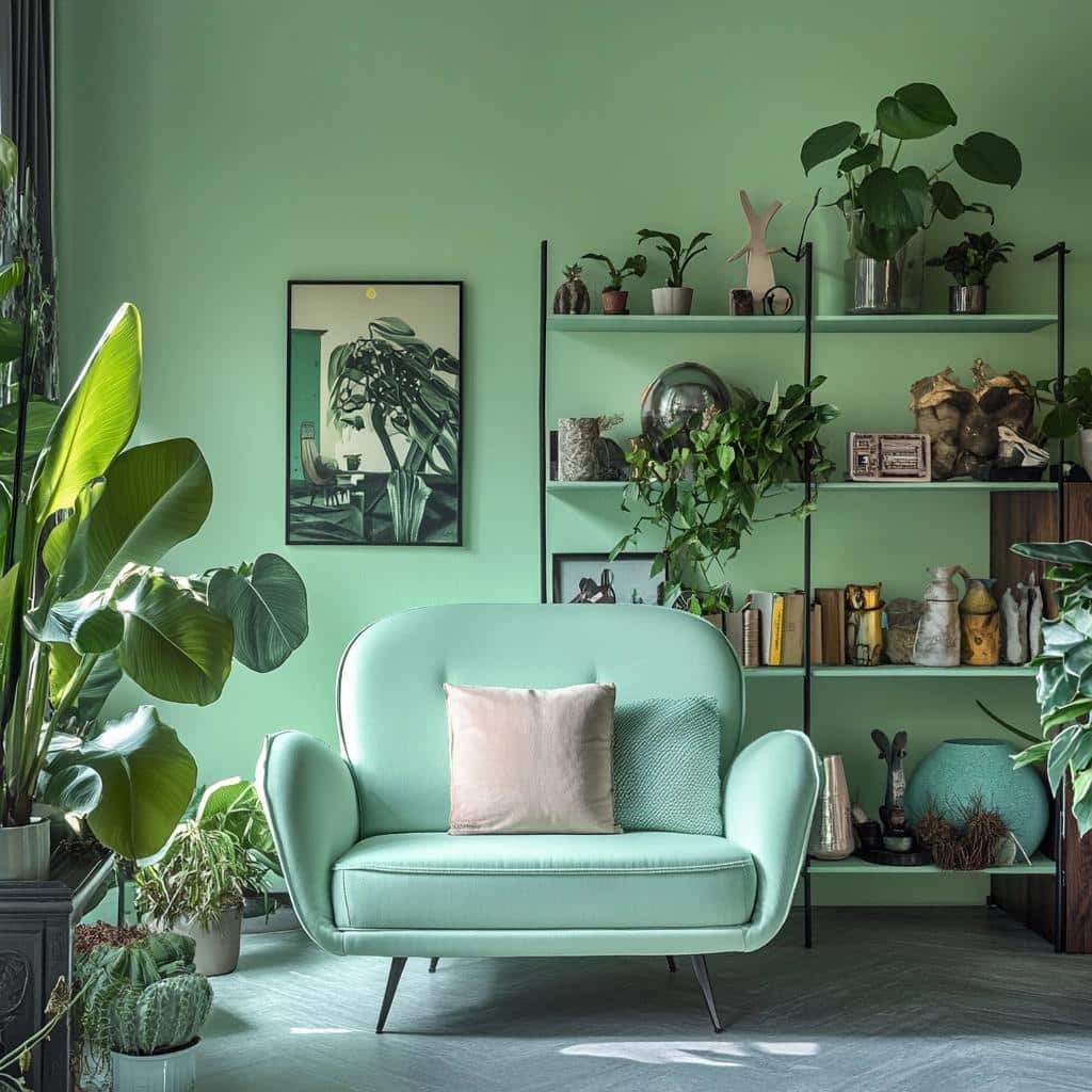 70 Ideas for Using Mint Green in Home Décor 6 70 IDEIAS PARA USAR O TOM VERDE MENTA NA DECORAÇÃO