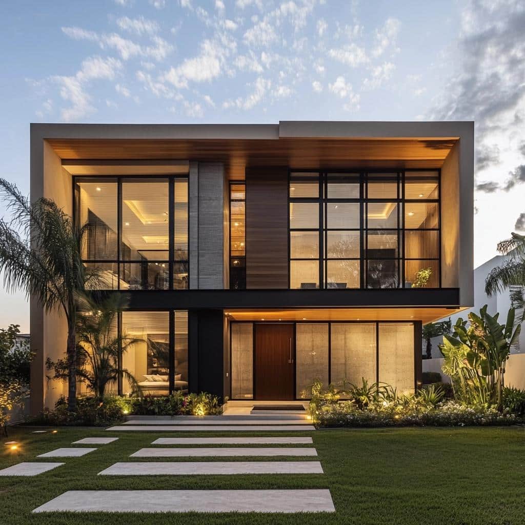 11 Inspiring Facade Designs for Duplex Homes 6 Inspirações para Fachadas de Sobrados