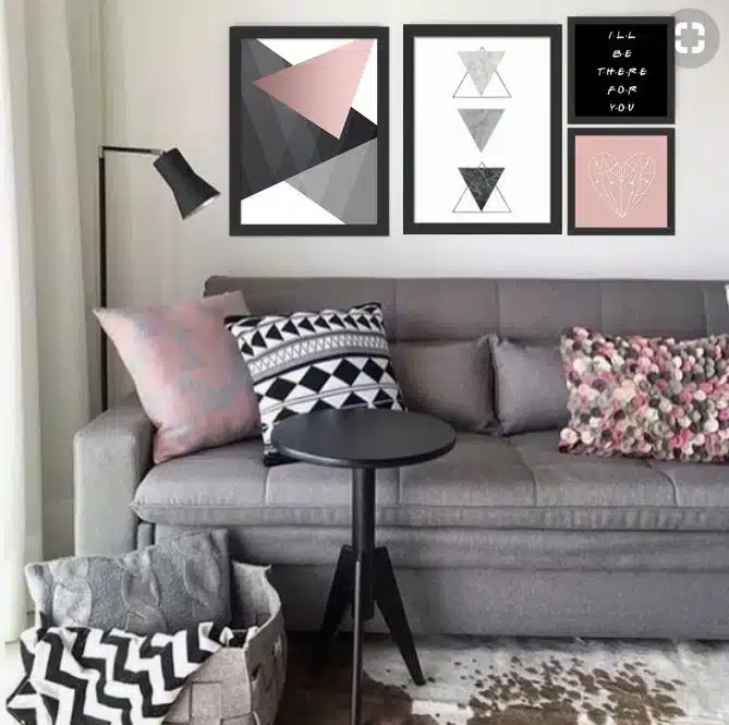 Cor que combina com rosa na decoração