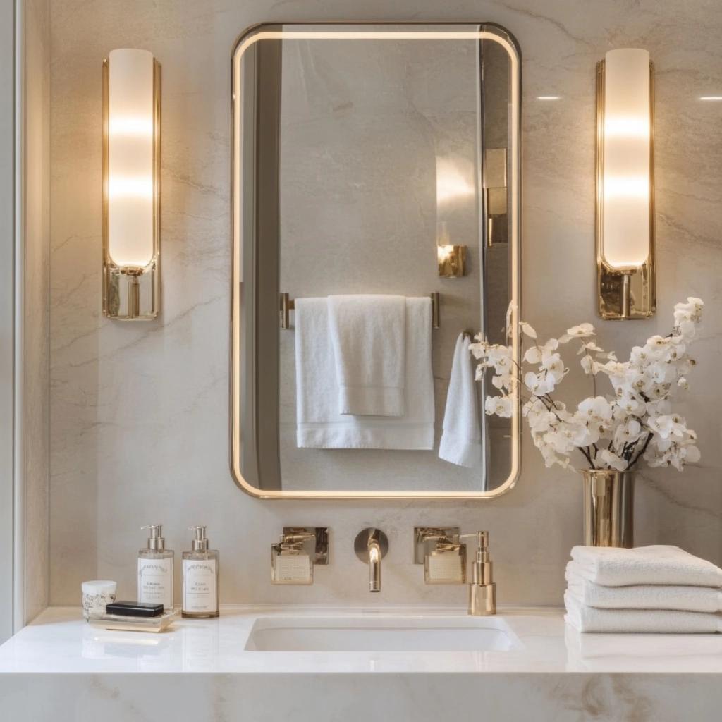 Arandelas para Banheiro: 65 Ideias Incríveis para Iluminação