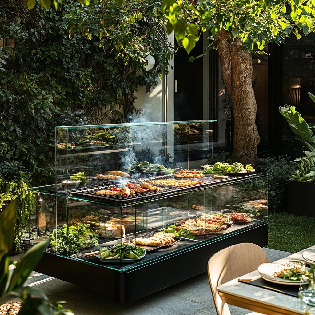 Glass Barbecue: Modern Style for Your Cookouts 6 Churrasqueira de vidro: modernidade e estilo para seu churrasco