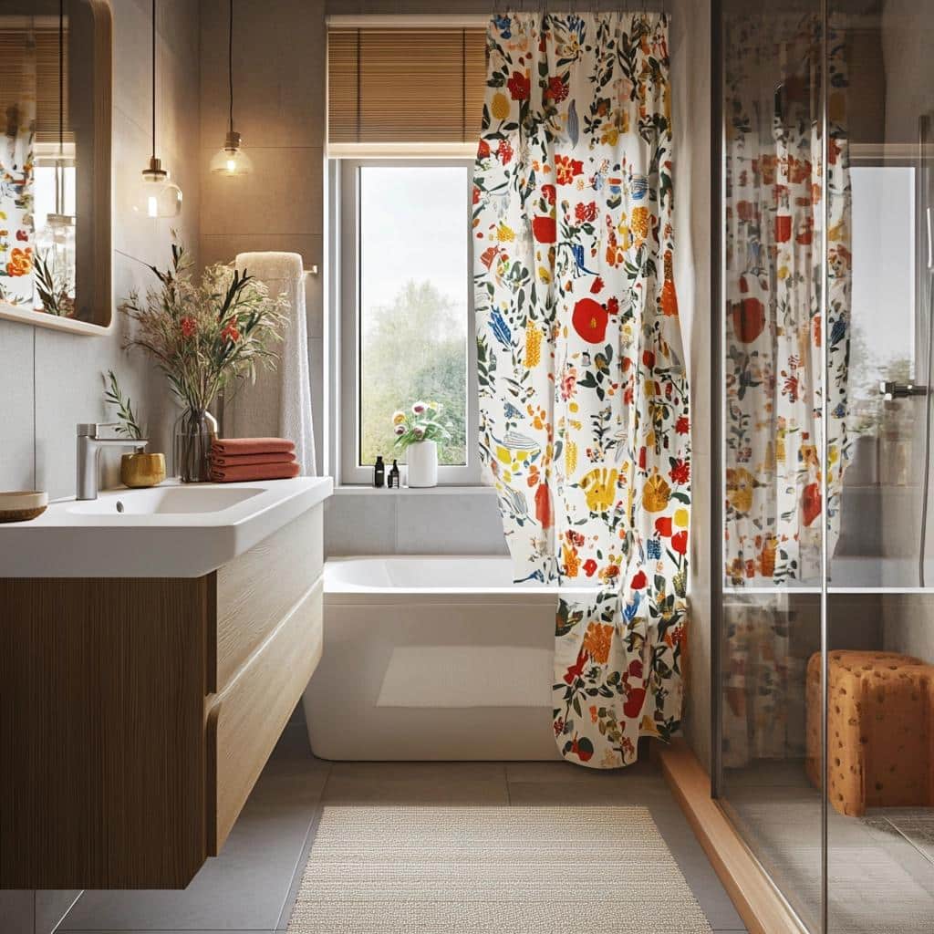Cortinas de Banheiro: 70 Inspirações Estilosas Para o Seu Espaço
