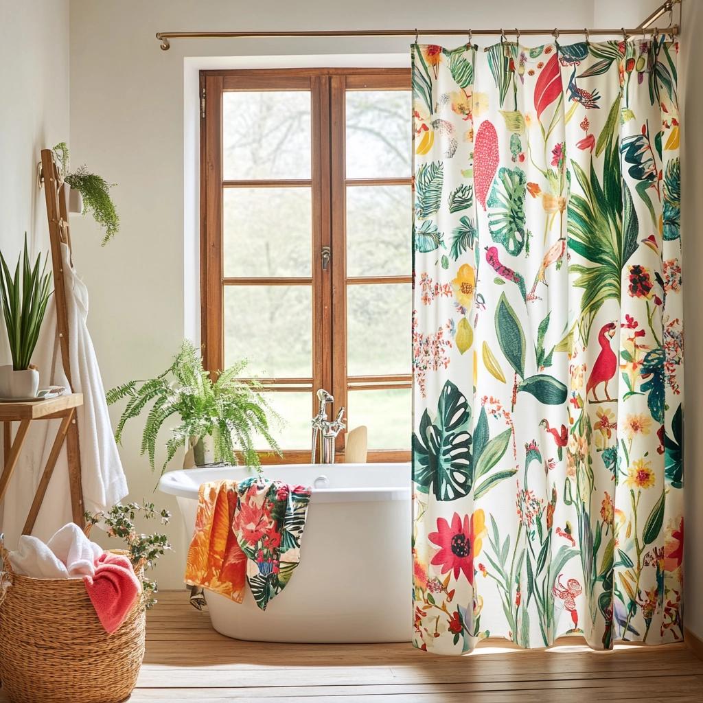 Cortinas de Banheiro: 70 Inspirações Estilosas Para o Seu Espaço