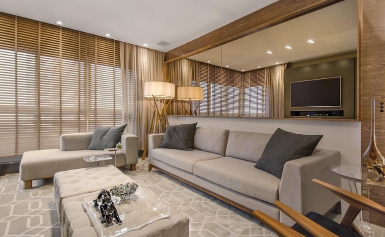 Gypsum Curtain Rod: Models, Measurements, and 30 Incredible Ideas 5 Foto de cortineiro de gesso 1 - 1