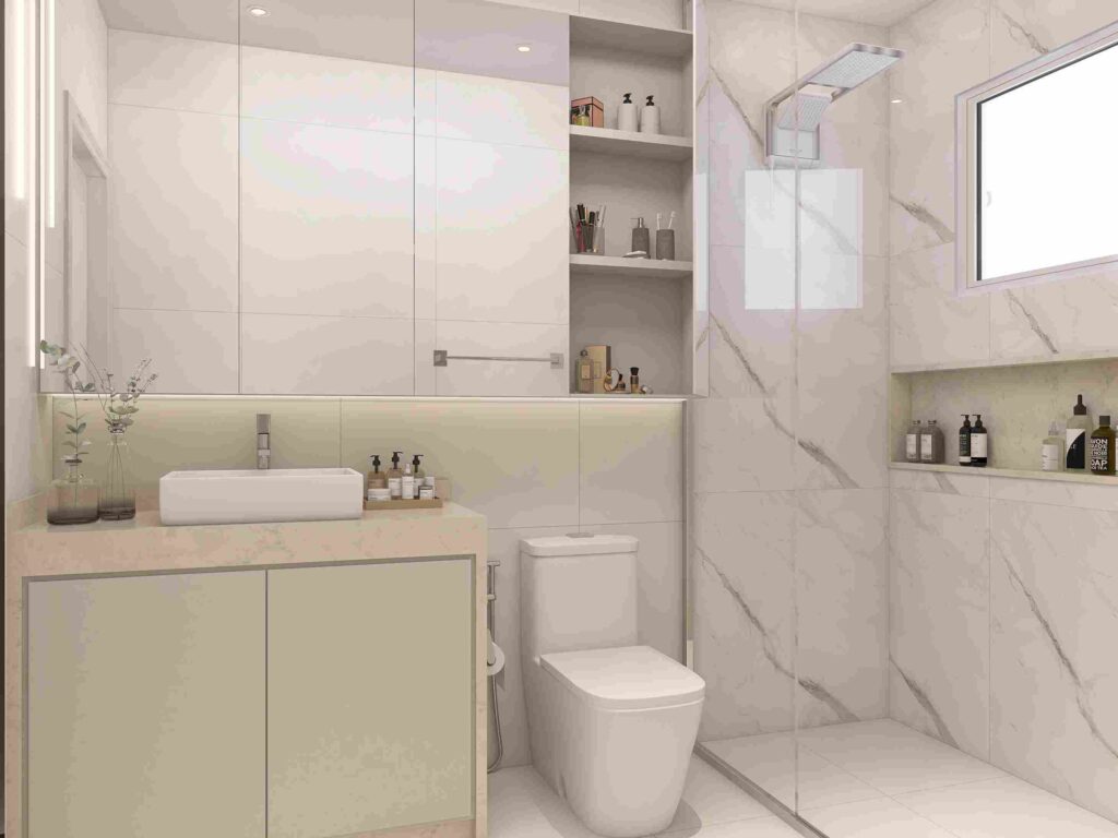 Ideias para pequenos banheiros com espelhos, uma forma de otimizar o espaço reduzido.