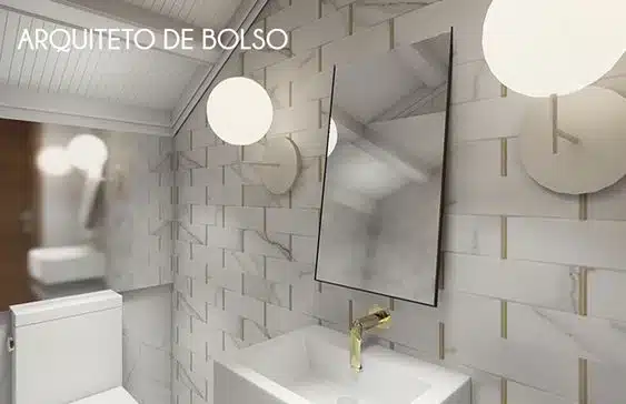 Iluminação funcional para banheiro