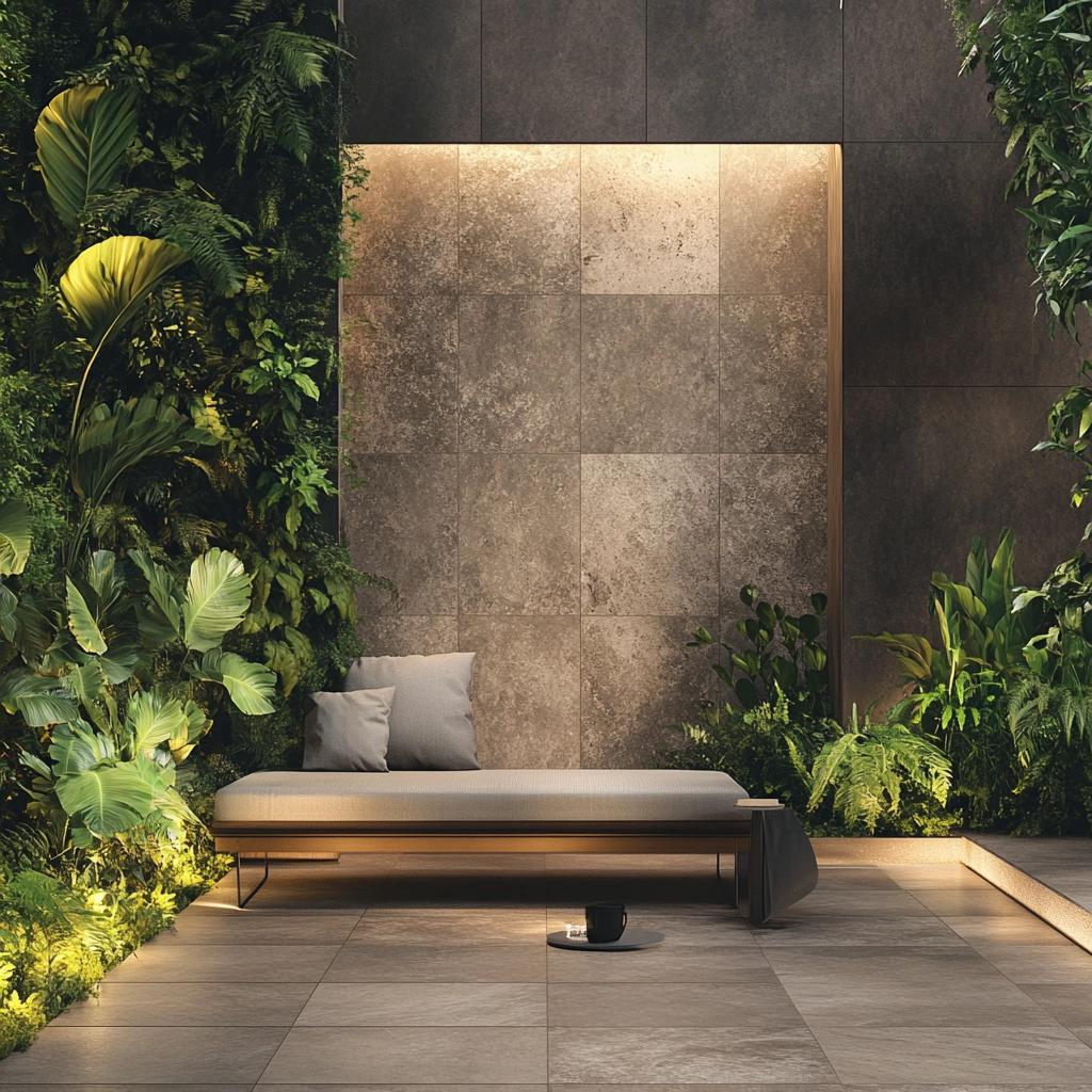 Inspirações para revestir muros com porcelanato