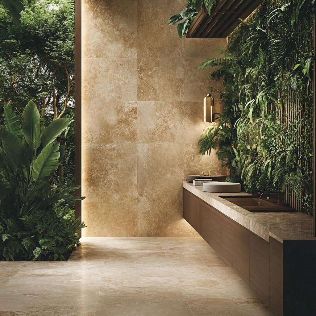 Inspirações para revestir muros com porcelanato