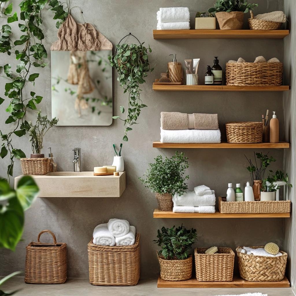 30 Bathroom Organizer Options for a Tidy Space 8 30 Opções de Organizador de Banheiro para um Ambiente Arrumado