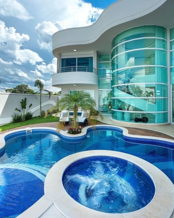 30 Stylish Pool Ideas with a Beach Entry for Ultimate Relaxation 2 Foto de piscina com prainha 5.