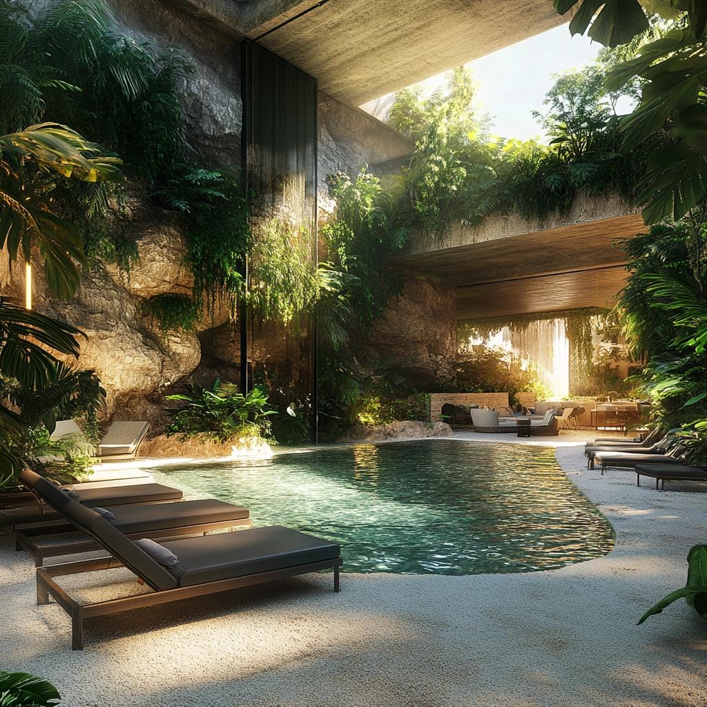 30 Stylish Pool Ideas with a Beach Entry for Ultimate Relaxation 1 30 Ideias de Piscina com Prainha para Relaxar com Estilo