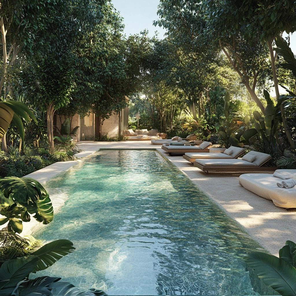 30 Stylish Pool Ideas with a Beach Entry for Ultimate Relaxation 8 30 Ideias de Piscina com Prainha para Relaxar com Estilo