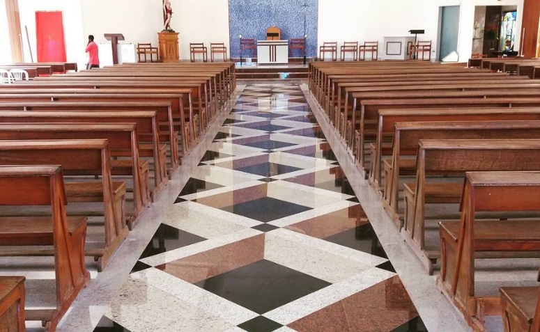 Imagem de um piso 3D brilhante