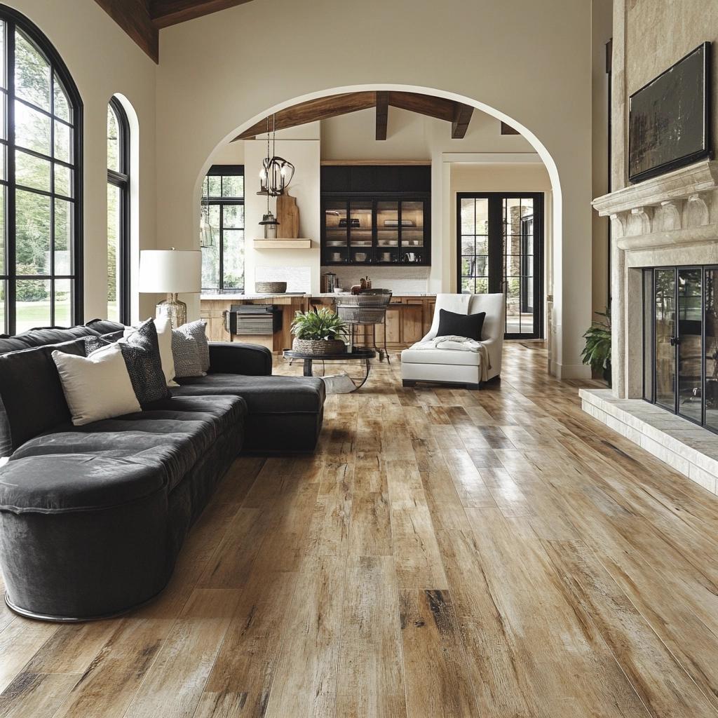 Wood-Look Flooring: Types and Stunning Photos That Impress 1 Tipos e fotos de pisos que imitam madeira que vão te surpreender