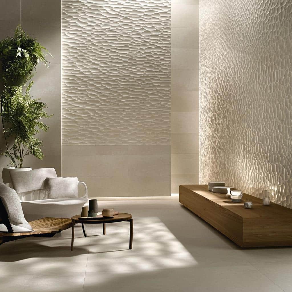 Textured Porcelain: Bringing Personality Within Reach 8 Porcelanato com Relevo: Uma Ousadia na Decoração