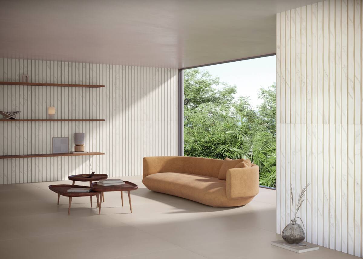 Textured Porcelain: Bringing Personality Within Reach 3 O porcelanato com relevo brinca com texturas e grafismos para proporcionar ambientes inovadores (Projeto: Portobello)
