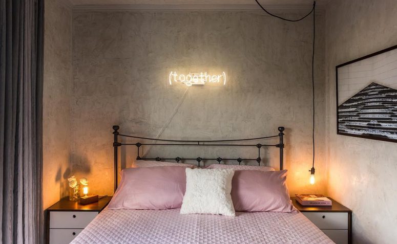 Foto de quarto cinza e rosa 1 - 1