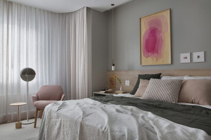Foto de quarto cinza e rosa 4 - 4