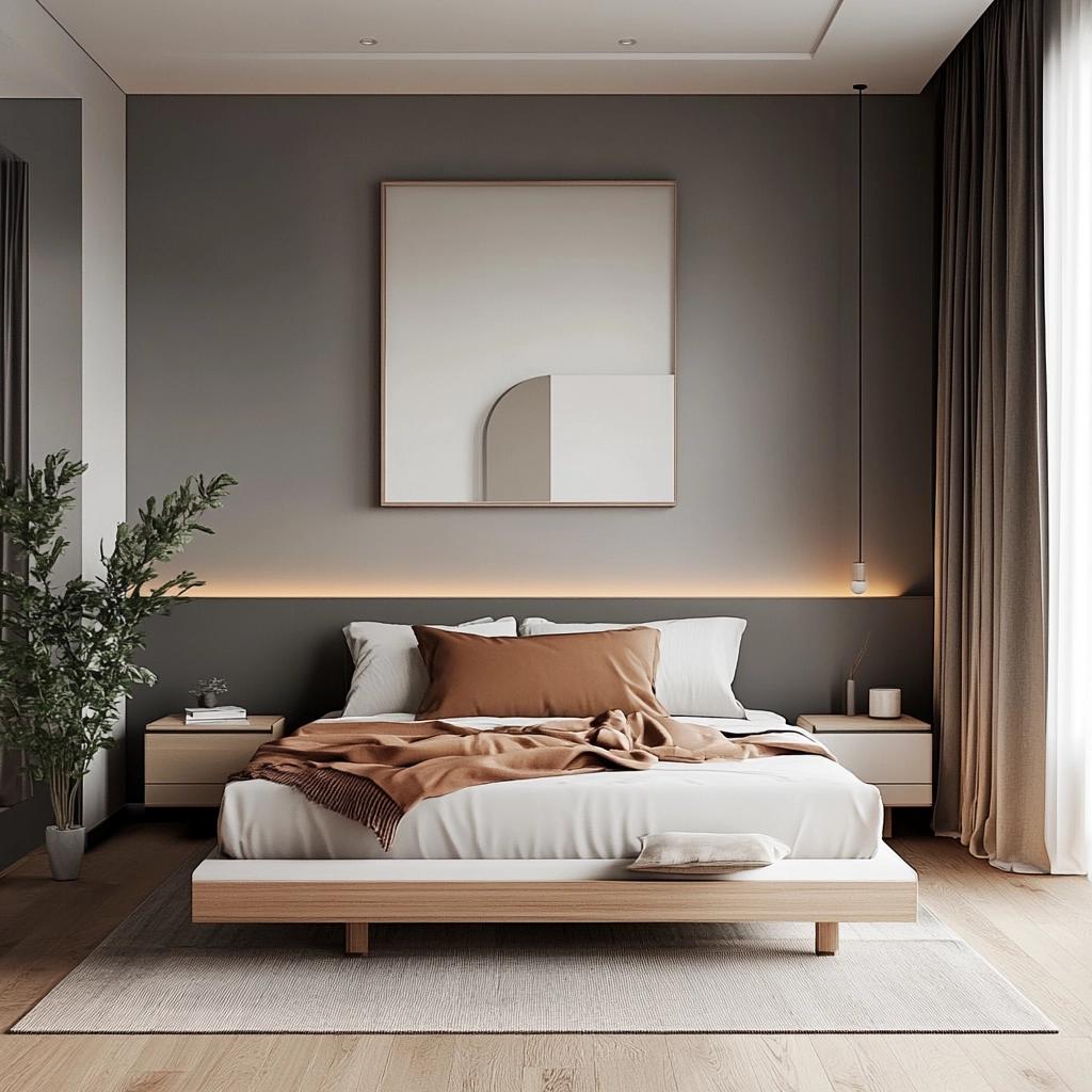 30 Unique and Stylish Minimalist Bedroom Ideas 8 30 Ideias para Quarto Minimalista Não Convencional e Cheio de Estilo