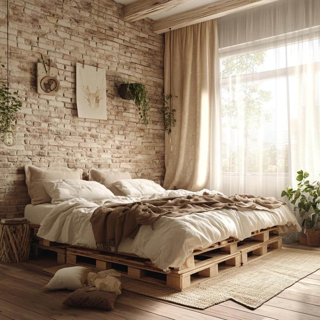 Rustic Bedroom: 80 Cozy Decoration Ideas 6 Decoração de Quarto Rústico: 80 Ideias para um Espaço Aconchegante