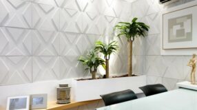 Ambientes incríveis com o revestimento hexagonal.