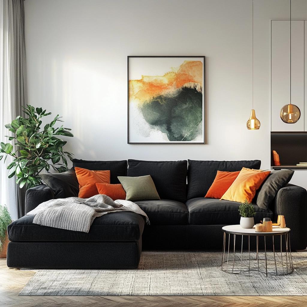 Sofá Preto: 50 Modelos para Decorar sua Sala de Estar