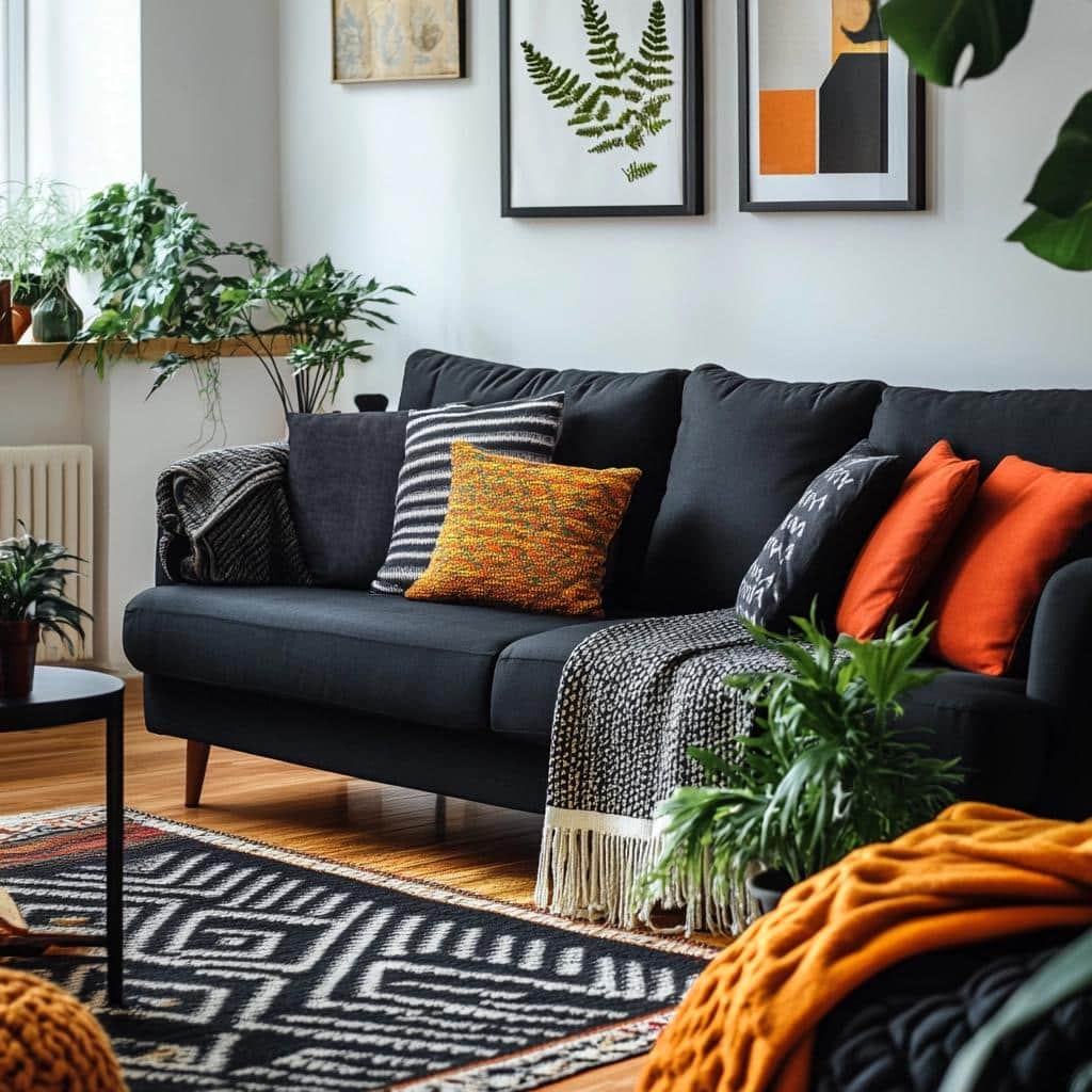 Sofá Preto: 50 Modelos para Decorar sua Sala de Estar