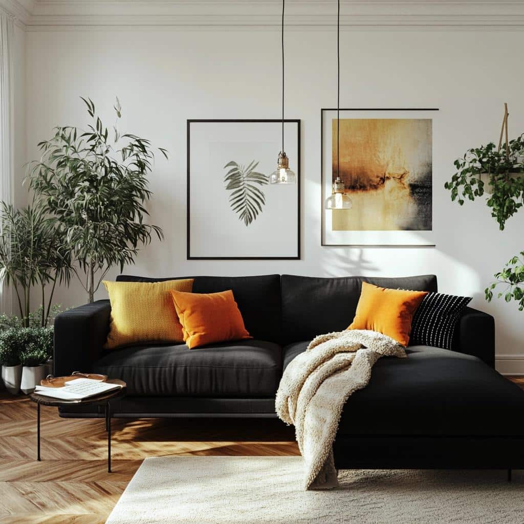 Sofá Preto: 50 Modelos para Decorar sua Sala de Estar