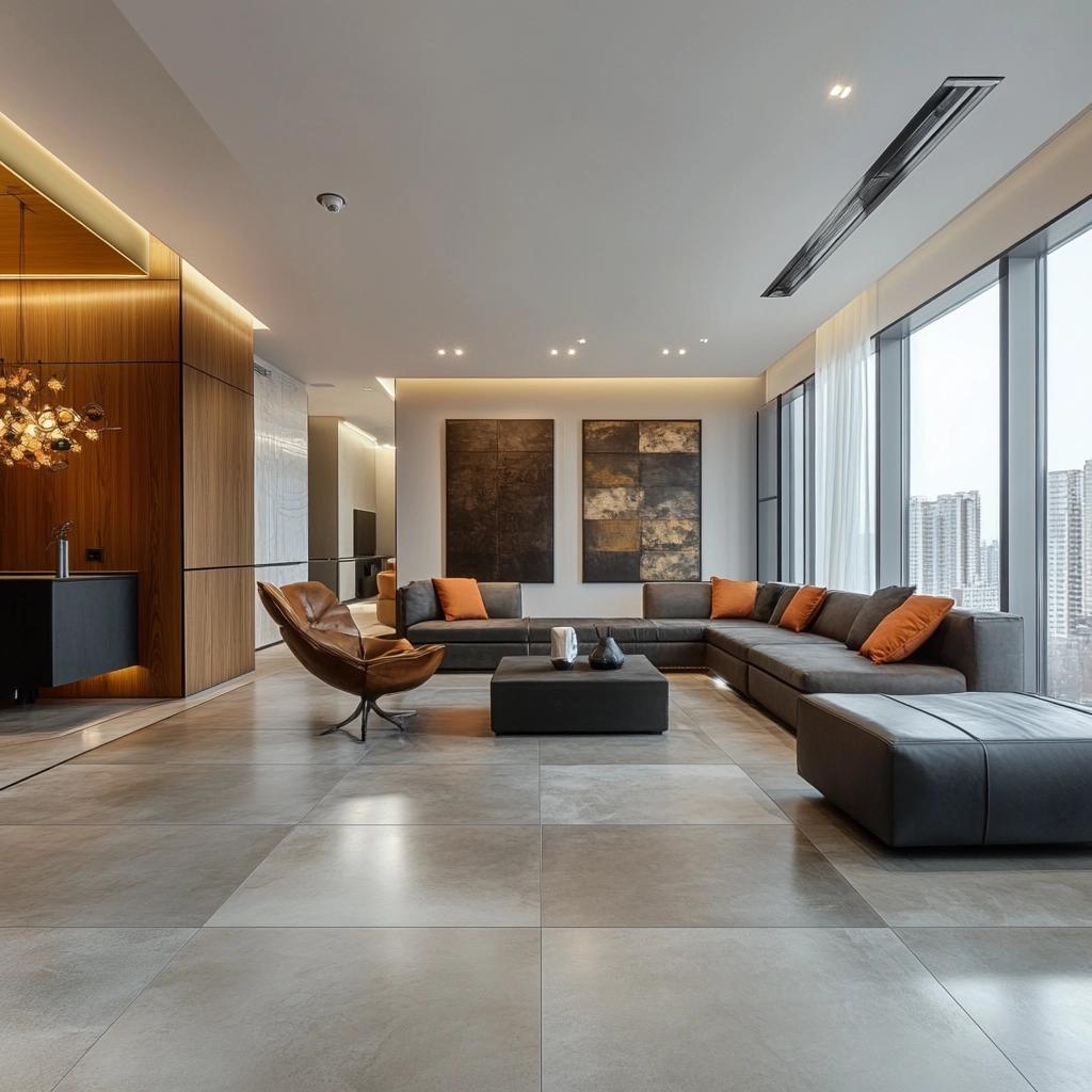 Concrete Effect Porcelain Tile: Add an Urban Touch to Your Decor 6 Porcelanato cimento queimado: Dê um toque urbano à decoração