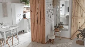 Decoração neutra e minimalista em apartamento de 50m².