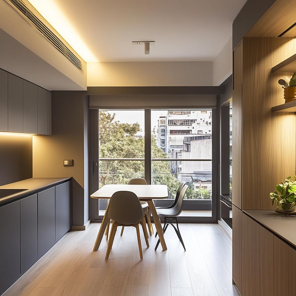 Transforme seu apartamento pequeno: 42m² com painéis que ampliam espaços