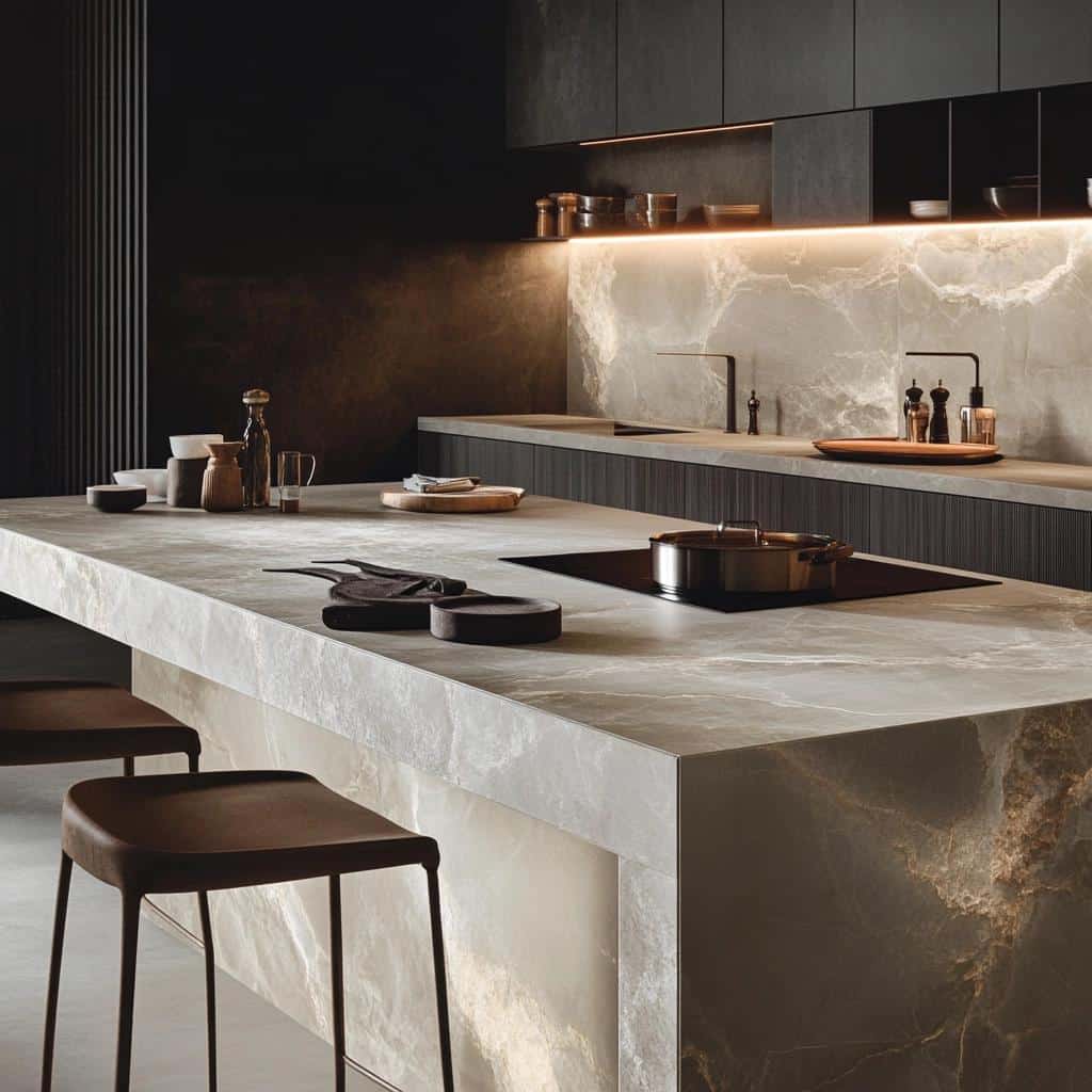 Bancada de Cozinha em Porcelanato: 6 opções de revestimento