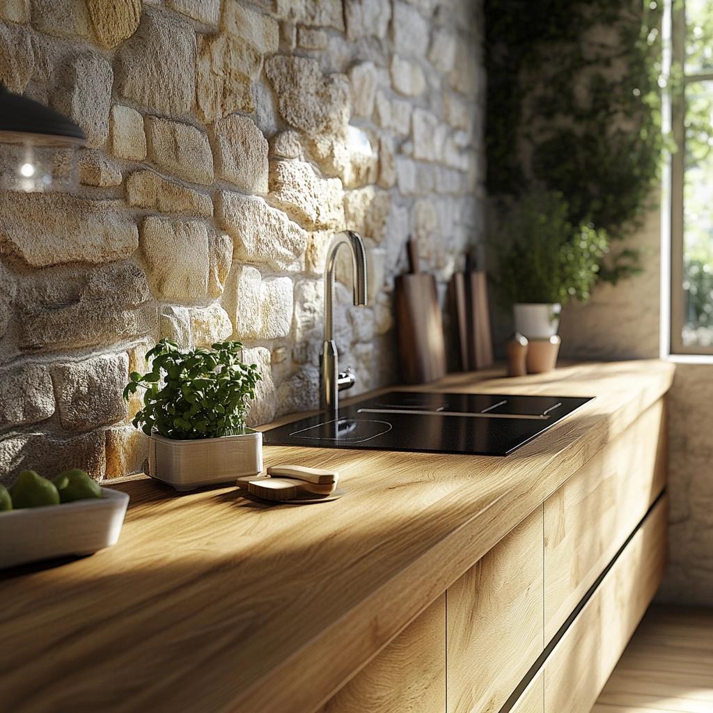 Wooden Countertops: Functionality and Style for Any Space 4 Bancadas de Madeira: Funcionalidade e Estilo para seu Ambiente