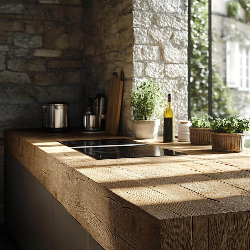 Wooden Countertops: Functionality and Style for Any Space 6 Bancadas de Madeira: Funcionalidade e Estilo para seu Ambiente