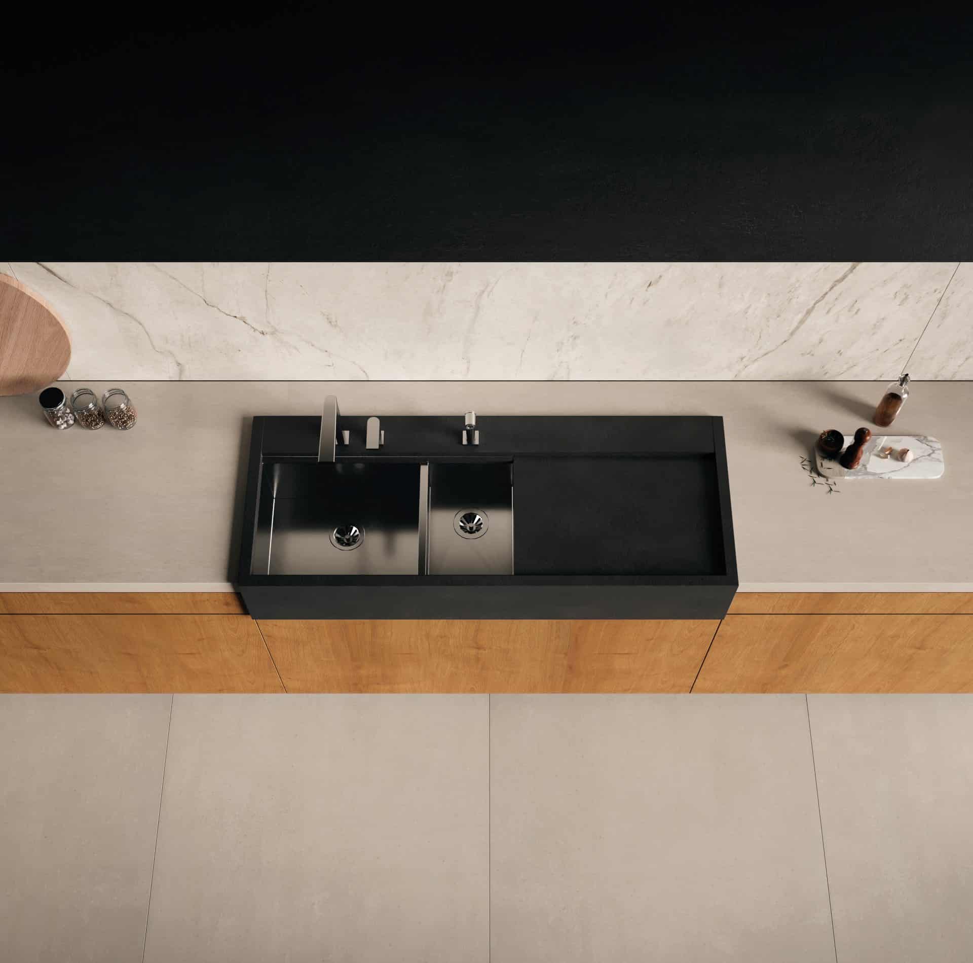 Bancada de cozinha em porcelanato: opções de revestimento.
