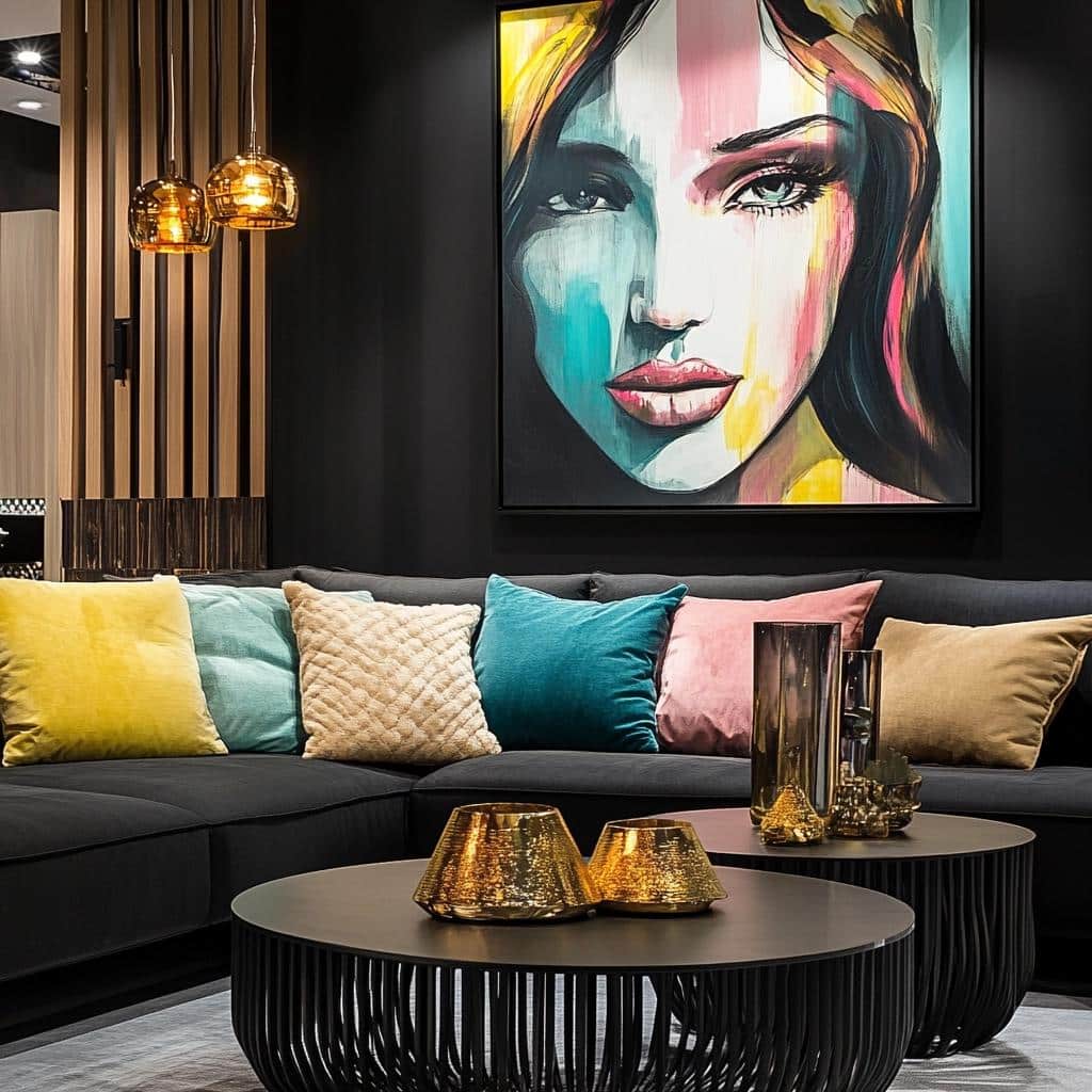 Cores que combinam com preto na decoração