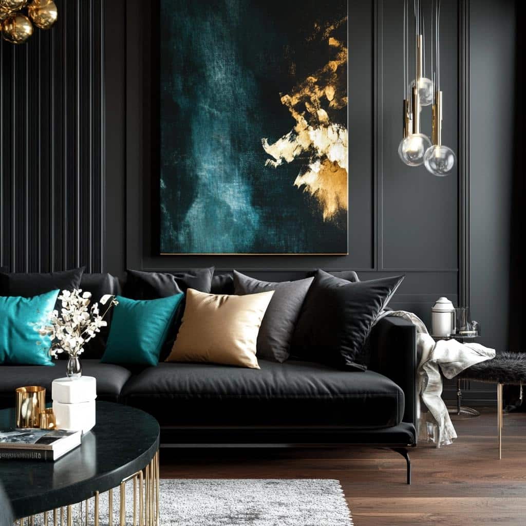 Cores que combinam com preto na decoração