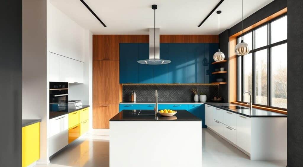 Ideias de Cor para Cozinha: Como Combinar Revestimentos e Móveis.