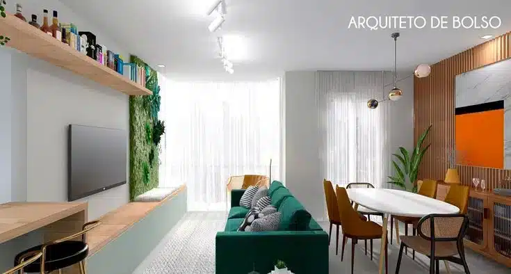 Decoração signo de libra, sala