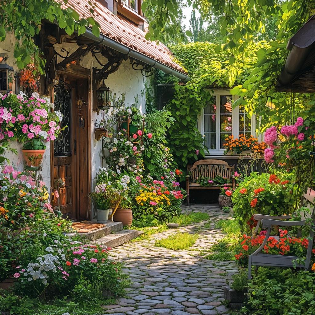 Ideias de Entrada de Casas com Jardim Simples