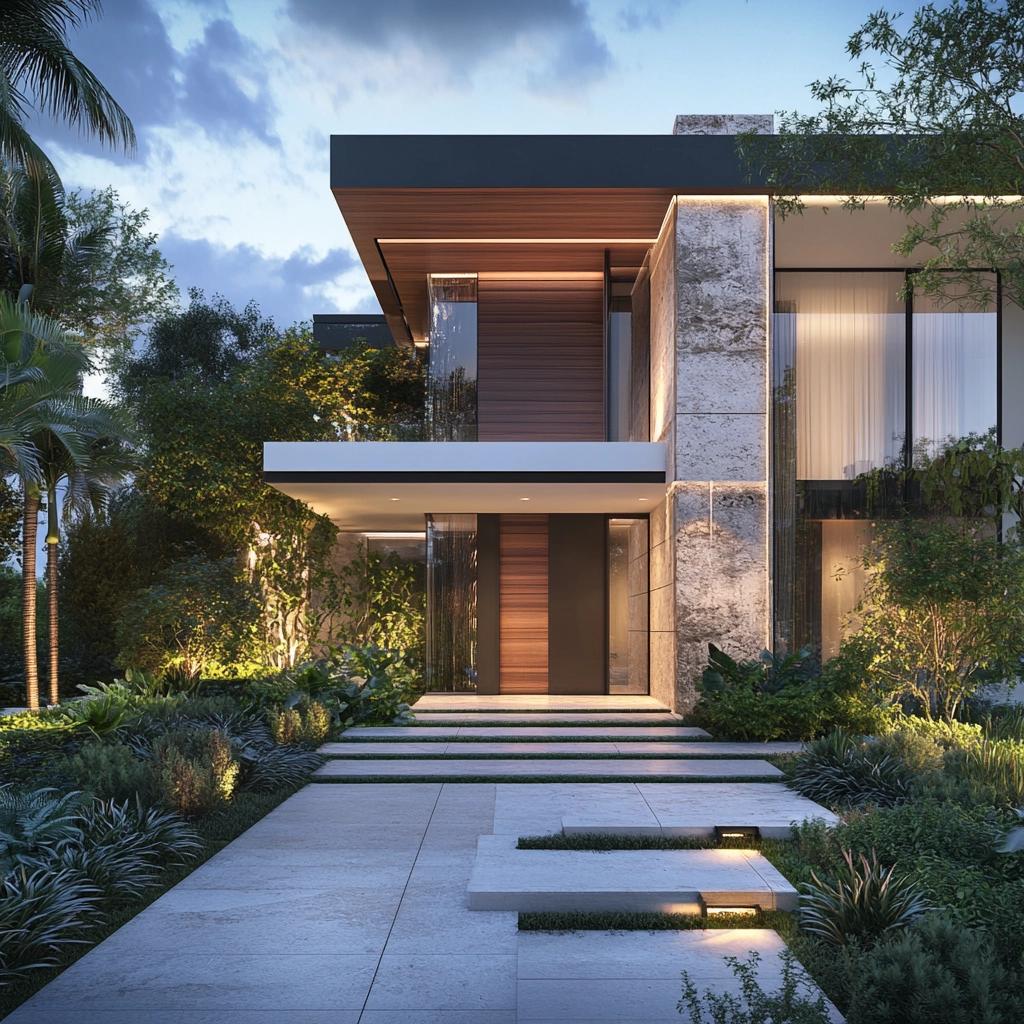 Fachadas Elegantes: Inspirações para a Frente de Casas