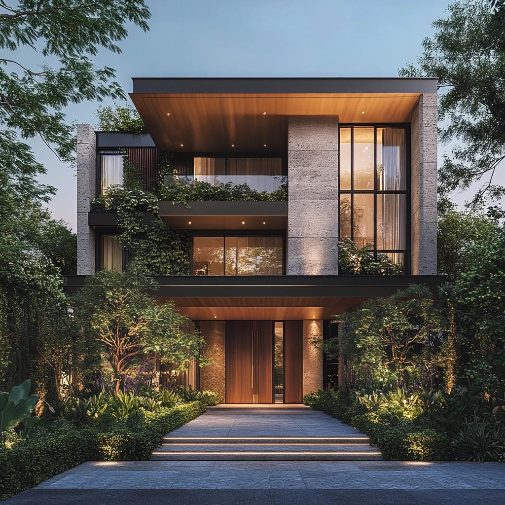 Fachadas Elegantes: Inspirações para a Frente de Casas