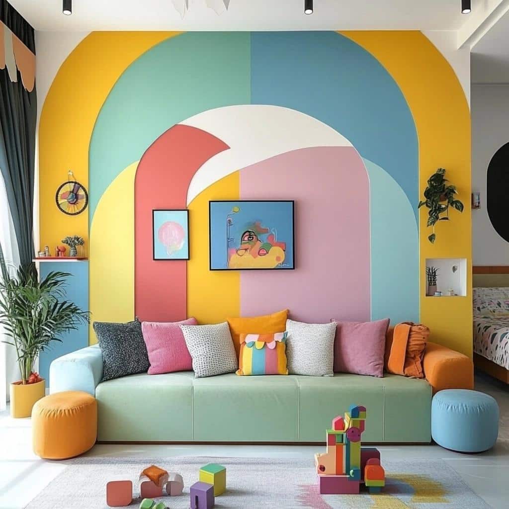 Transforme sua casa com paredes coloridas