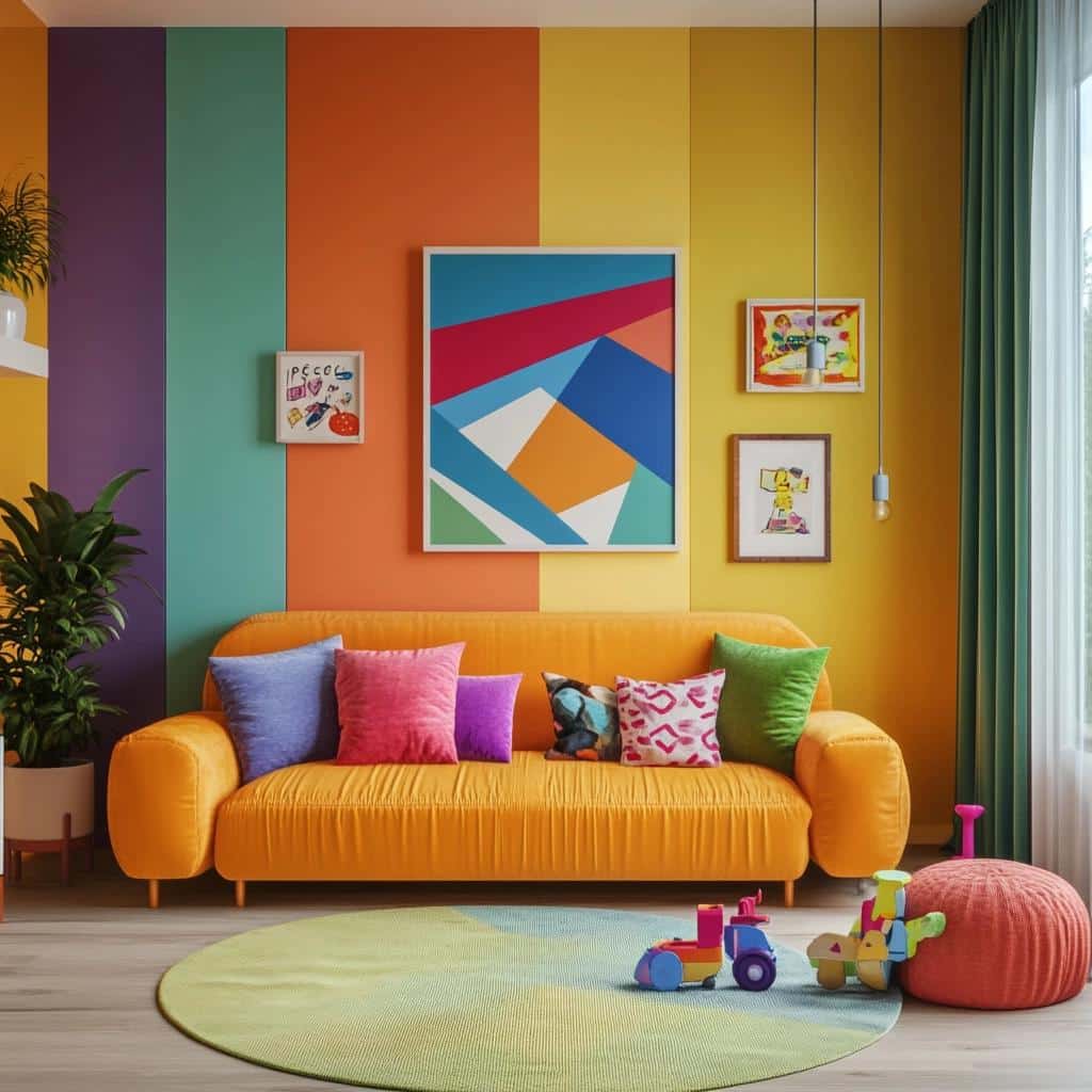 Transforme sua casa com paredes coloridas